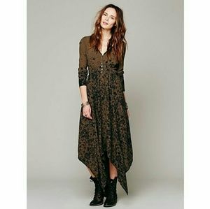 RARE FP Lavina Midi Dress Olive